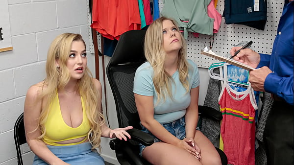 Busty Blonde Shoplifters Bent Over The Security Office Desk And Fucked – Pervcop Ntb Porn